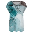 thumbnail image 4 of Zunfeo Womens Summer Tops Clearance- Trendy Short Sleeve Crew Neck Casual Blouse Junior Tops Printed Tee Shirts Sky Blue XXL, 4 of 4