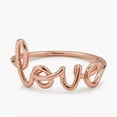 thumbnail image 2 of Romantic Women Engagement Love 14k Rose Gold Plated Ring Jewelry Sz 6-10, 2 of 5