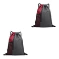 thumbnail image 3 of Jumpingount empacable con cordón Bolsillo lateral Auricular Agujero Monedero ajustable Llave Bolsa para teléfono móvil Camping Viajar Mochilas Vino rojo 2Conjunto, 3 of 6