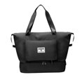 thumbnail image 4 of Bolsa deportiva organizadora para gimnasio, bolso de mano, bolsa de viaje tipo duffel para equipaje Negro, 4 of 9