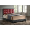 thumbnail image 2 of Glory Furniture Panello Bed with Faux Leather Upholstery Red/Black Full, 2 of 2