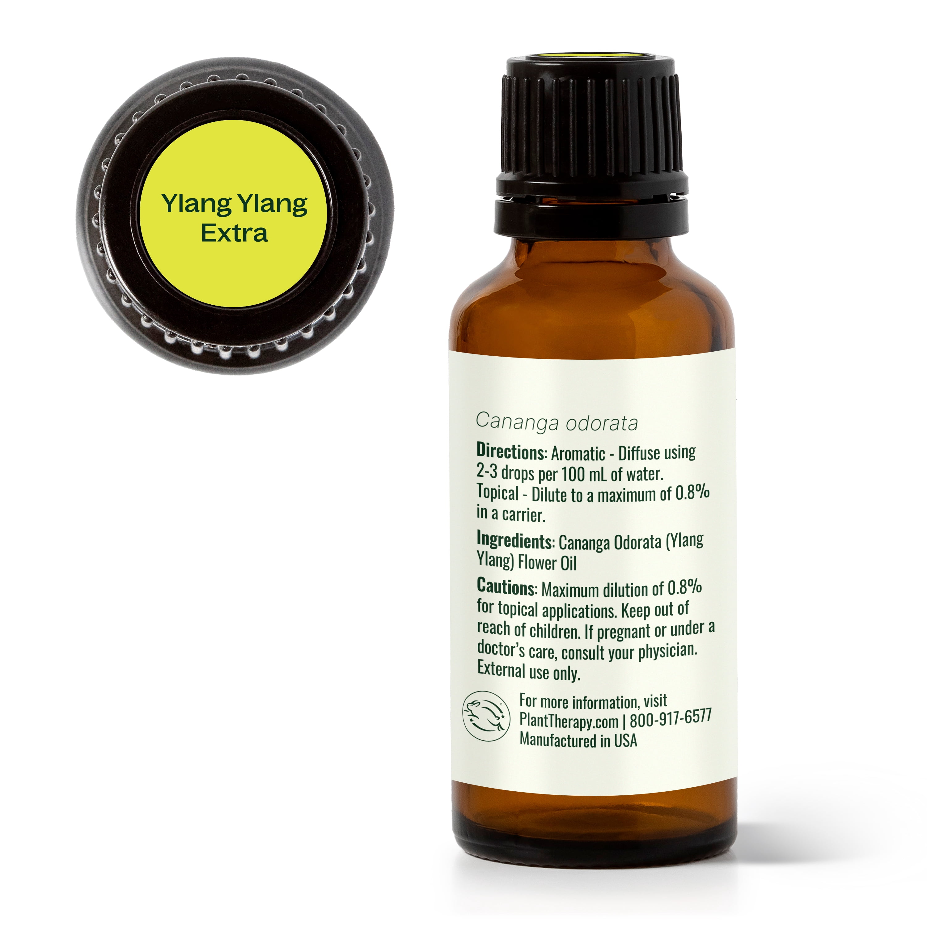Plant Therapy Ylang Ylang Extra Essential Oil 30 mL (1 oz) 100% Pure, Undiluted, Natural Aromatherapy, Therapeutic Grade