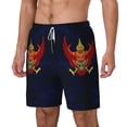thumbnail image 5 of Mens Thailand National Emblem Swimming Trunks with Compression Liner Beach Quick Dry Swim Shorts, 5 of 6