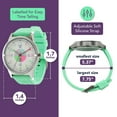 thumbnail image 3 of OWLCONIC Green Kids Watch - Analog Time Teaching for Kids Learning Time, Gift Watches., 3 of 8