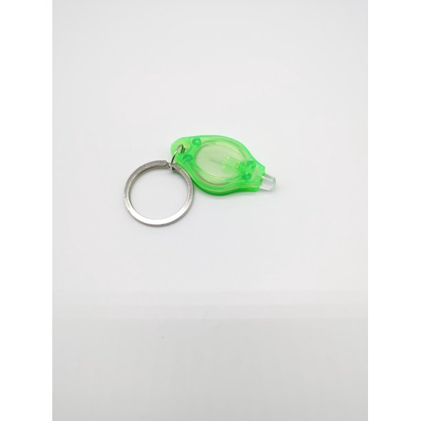 Mini llavero con colgante de diamante LED, luz violeta, lámpara de llave, iluminación, luz blanca, linterna de plástico