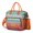 Orange-15, variant on Retro Style Insulated Lunch Box – Geometric Patterned Large Cooler Bag with Nordic Vibe, Leakproof & Waterproof, Ideal for Work, Teachers, or Outdoor Travel