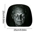 thumbnail image 3 of Halloween Face Print Stretch Car Headrest Cover Set O, Universal Elastic Seat Protector, Spooky Car Interior Decoration Accessories, 3 of 6