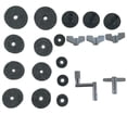 thumbnail image 2 of Batería, juego de almohadillas de fieltro, batería de fieltro antideslizante, juego de 23 piezas gris y negro, accesorios para batería, 2 of 4