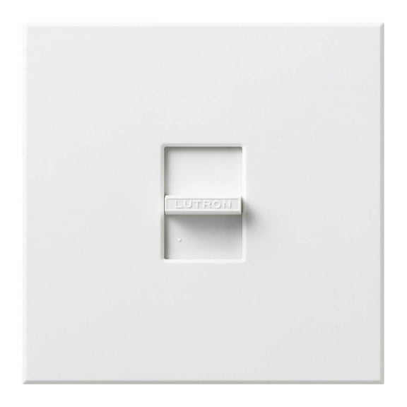 Lutron NF-20-277-WH Nova 277V 20A Fluorescent Single Pole Slide-to-Off Dimmer, White