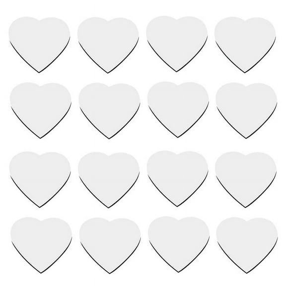 30Pcs Heart Shaped Sublimation Magnet Blanks Wedding Valentines Day Refrigerator Magnets Love Wall Door Decoration
