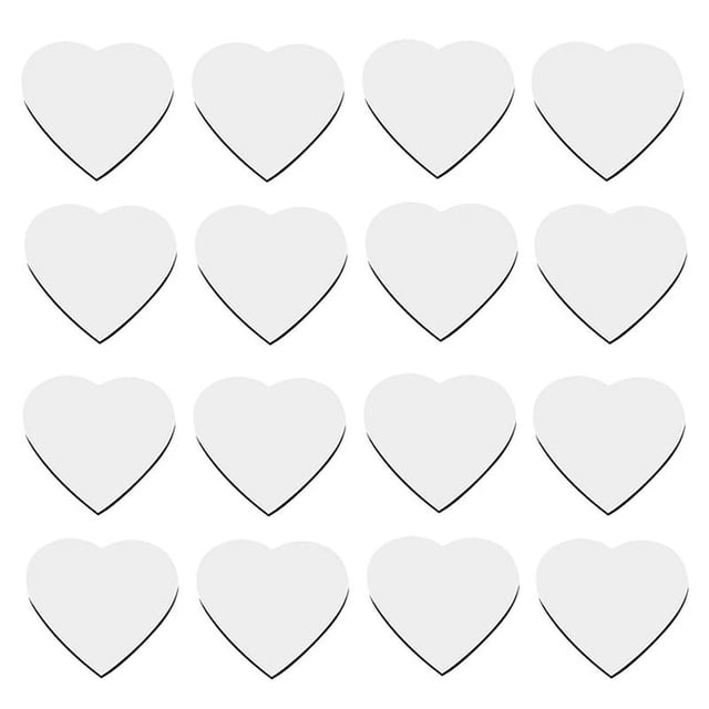 30 Unidades de Imanes de SublimacióN en Forma de CorazóN en Blanco para Boda, DíA de San ValentíN, Imanes para Refrigerador, CorazóN de Amor, DecoracióN de Puerta y Pared