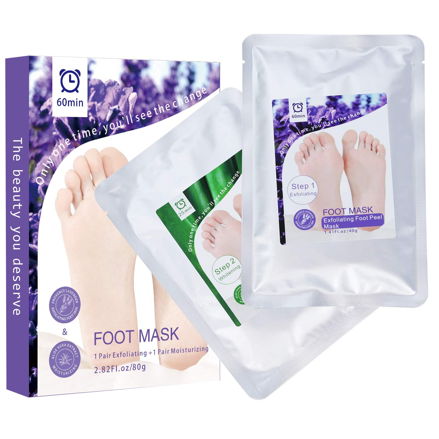 Foot Mask 2 Pairs Foot Peel Mask 