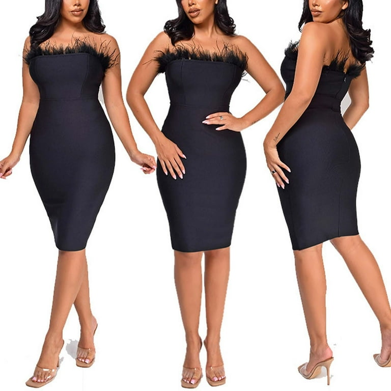 Bandeau pencil dress hotsell