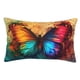 thumbnail image 1 of Fotbe Vibrant Rainbow Butterfly A Funda de Almohada Decorativa Estilo Occidental, Lujo en Algodón, Fundas para Almohadas King, Cojín Estampado para Decoración del Hogar-14"x20", 1 of 6