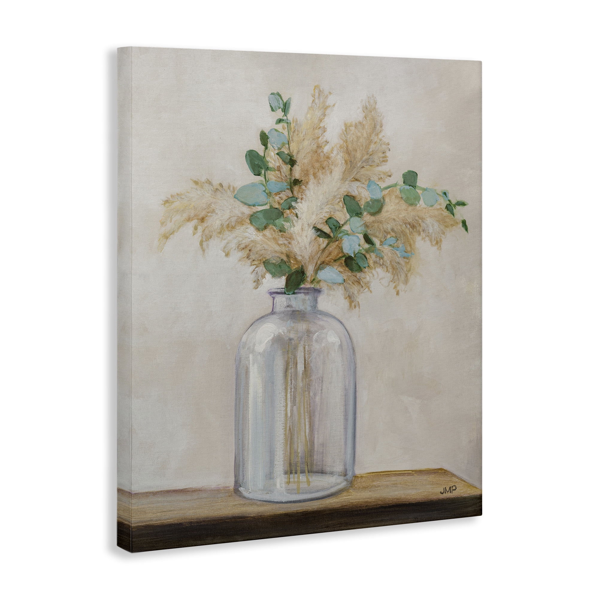 Stupell Industries Eucalyptus Herb Vase Botanical & Floral Painting Gallery Wrapped Canvas Art Print Wall Art, 30 x 40