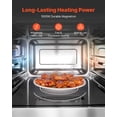 thumbnail image 5 of VEVOR Countertop Microwave Oven, 0.9 Cu Ft,1000W Digital Stainless Steel Microwave Oven with Touchscreen,10 Cooking Presets,5 Power Levels,Multi-Lock Door & Easy Clean Interior for Commercial Use, 5 of 9