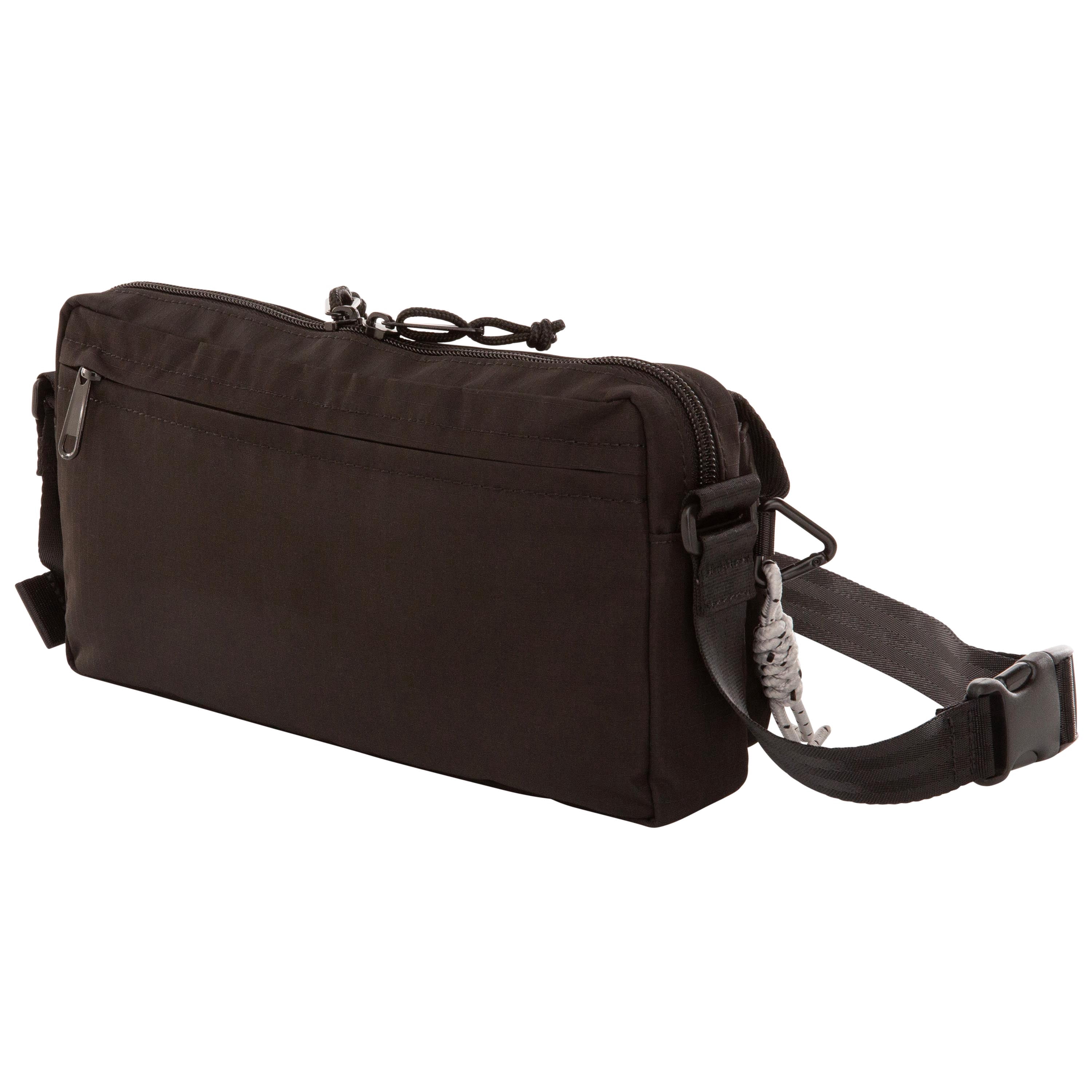 Ozark Trail Unisex Double Pocket Polyester Fanny Pack, Black