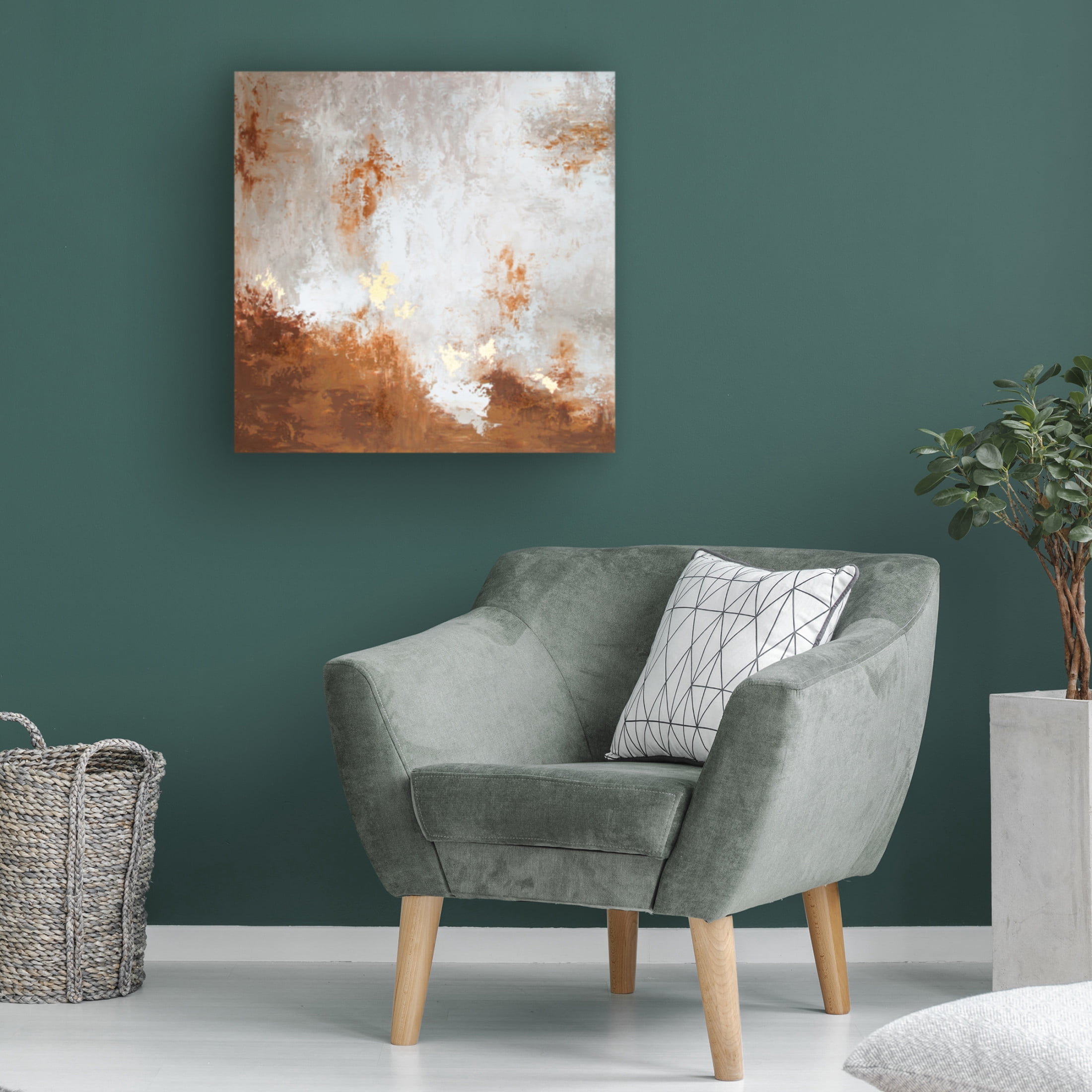 Trademark Fine Art Alyson Storms Abstract Blue Red Green 2 Canvas Wall Art