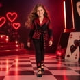 thumbnail image 4 of Red Princess Rise of Red Cosplay Costume, Chic Outfit and with Waist Cinch Collection, Halloween Costume for Anime Masquerade Birthday Party, 4 of 8