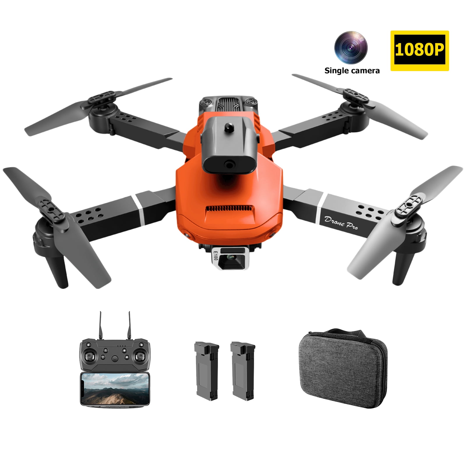 Drone Con Cámara 1080P HD Para Niños Y Principiantes | Función De Rociado, Acrobacias 3D Y Vuelo Automático | Incluye 2 Baterías Y Bolsa De Almacenaje | Regalo Perfecto