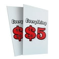 thumbnail image 4 of Everything 5 Dollars 24" x 36" Double Sided A-Frame Sidewalk Sign Includes 2 Plastic Inserts Foldable Portable White Signicade Sandwich Board Cost-Effective Sales Retail Bargains, 4 of 6