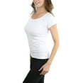 thumbnail image 3 of ToBeInStyle Women's Roundneck Short Sleeve Top, 3 of 3