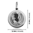 thumbnail image 2 of Stainless Steel Virgo Zodiac (Maiden) Round Medallion Pendant Necklace, 2 of 3