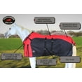 thumbnail image 3 of 72"  1200D Turnout Lightweight Bellyband Rain Horse Winter Blanket Sheet 386B, 3 of 5