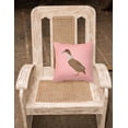 thumbnail image 2 of Carolines Treasures BB7861PW1818 Dutch Hook Bill Duck Pink Check Fabric Decorative Pillow, 18 x 18 in., 2 of 2