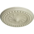 thumbnail image 3 of Ekena Millwork 15 3/4"OD x 2"P Foster Shell Ceiling Medallion (Fits Canopies up to 9 5/8"), Hand-Painted Clear Yellow, 3 of 6
