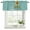 Blue, variant on Purple Sunshine Sunflower Curtain Valances for Windows, Kitchen Valance Window Treatments Panel 2 Pack, Pastoral Bees Farmhouse Floral Rod Pocket Short Curtains for Bathroom Bedroom 60 x 18 Inch