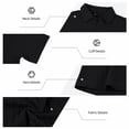 thumbnail image 3 of Ohufall T-shirts for Men Button Turndown Collar Casual T Shirts Short Sleeve Relaxed Tee Shirts, 3 of 3