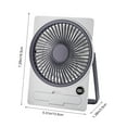 thumbnail image 4 of HHGBAD Portable Fan with Rechargeable Battery, 5 Speed Settings & Cell Phone Holder - Quiet Operation for Office/Desktop Use, 4 of 6