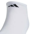 thumbnail image 3 of Men's Adidas 6-pack Everyday Plus Cushion Crew Training Socks Color: White Size: L, 3 of 5