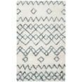 thumbnail image 4 of Safavieh Casablanca Shag 4' X 6' Hand Tufted Rug in Ivory and Blue, 4 of 8