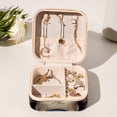 thumbnail image 6 of Bear Travel Portable Square Decorative Box with Necklace Holder and Jewelry Organizer - Ideal for Rings, Earrings, Necklaces, Bracelets - Suitable for Girls and Women, 6 of 6