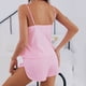 thumbnail image 3 of Conjunto de pijama de satén de 2 piezas para mujer - Camisola y pantalones cortos - Verano - Poliéster - S-XL - Sexy/Casual, 3 of 5