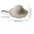 thumbnail image 3 of Pet Mini Sun Hat Straw Hat For Cats Dogs Sun Protection Breathable Adjustable Gentle Chin Strap For Small Pets Beach Trips Backyard Play Park Visits Photoshoots Birthdays Gifts For Pet Lovers, 3 of 8