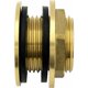 thumbnail image 4 of Pasamuros de latón de acero inoxidable de alta calidad de 3/4 pulgadas (20/27) + 2 juntas de goma gratis, pasamuros para grifos de agua, barril de lluvia, contenedor, tanque IBC, 4 of 5