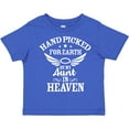thumbnail image 3 of Inktastic Handpicked for Earth by My Aunt in Heaven with Angel Wings Boys or Girls Toddler T-Shirt, 3 of 5