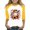 Yellow, variant on Otqutp Girls Pumpkin Shirt 3/4 Length Sleeve T-Shirts Halloween Shirts for Kids Flower Ghosts Prints Spooky Horror Party Parade Tops