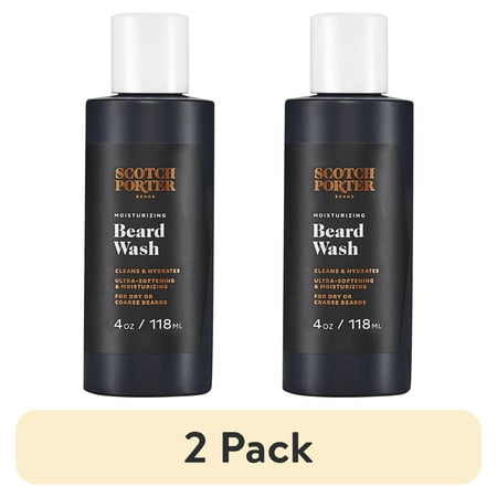 (2 pack) Scotch Porter Moisturizing Beard Wash, 4 oz