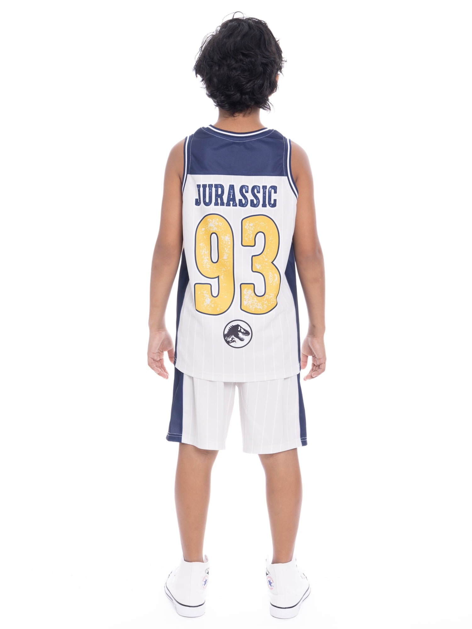 Jurassic World Boys Character Graphic Basketball Jersey and Shorts Set, 2-Piece, Sizes 4-12