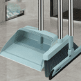 thumbnail image 3 of Dustpan Broom Set Floor Wiper Household Cleaning Long Handle for Lobby Kitchen Pink, 3 of 6