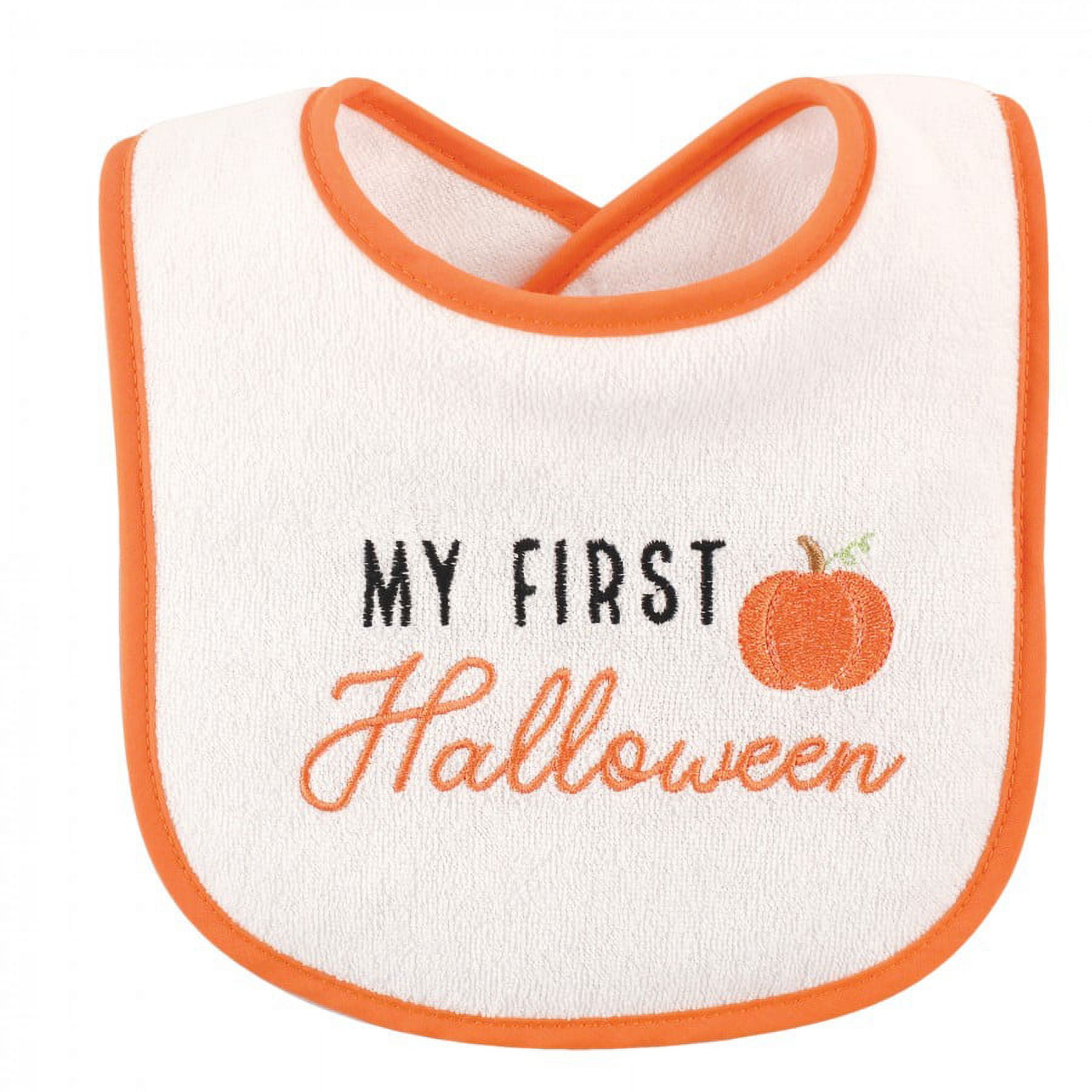 Hudson Baby Infant Cotton Terry Drooler Bibs with Fiber Filling 10pk, Neutral Holiday