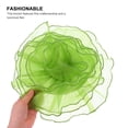 thumbnail image 4 of WEUVEB Large Green Organza Flower Brooch with Exaggerated Shape, Stylish Oversized Floral Pin for Decoration and Accessories, 4 of 7