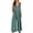 Malachite Green, variant on Plus Siz Jumpsuits for Women Casual Jumpers Summer Rompers Sleeveless Loose Wide Leg Overalls with Pockets S-3XL