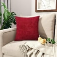 thumbnail image 4 of Throw Pillow Covers - Deep Red Pillow Covers Pack of 2, Dyed Soft Pillow Cases for Couch Sofa Bed Home Decoration, 4 of 7