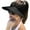 Black, variant on Adult Female Womens Sun Visor Hat Wide Brim Summer UPF 50+ UV Protection Beach Sport Cap Beige