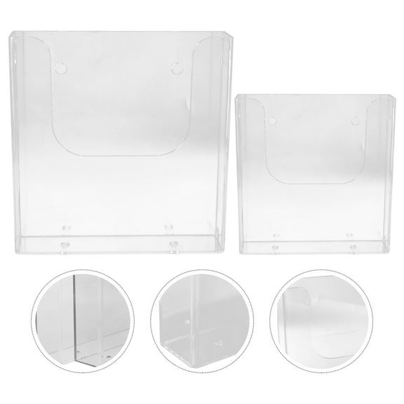 SEWCHICS Wall-Mounted Document Organizer Rectangular 2Pcs
